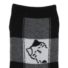 ふくふくにゃんこ ブロック柄パイルソックス