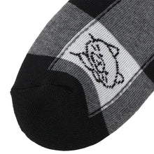 ふくふくにゃんこ ブロック柄パイルソックス