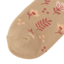 ふくふくにゃんこ フラワーパイルソックス