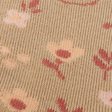 ふくふくにゃんこ フラワーパイルソックス