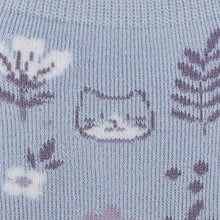 ふくふくにゃんこ フラワーパイルソックス