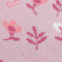 ふくふくにゃんこ フラワーパイルソックス