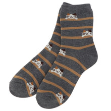 ふくふくにゃんこ しましまパイルソックス