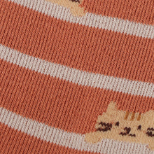 ふくふくにゃんこ しましまパイルソックス