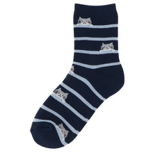 ふくふくにゃんこ しましまパイルソックス