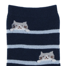 ふくふくにゃんこ しましまパイルソックス
