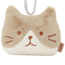 ふくふくにゃんこ ブラウンフェイスポーチ