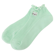 ふくふくにゃんこ メロウ刺繍ショートソックス