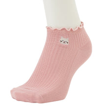 ふくふくにゃんこ メロウ刺繍ショートソックス