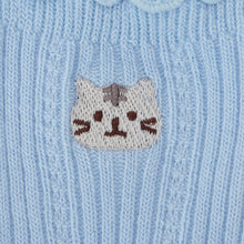 ふくふくにゃんこ メロウ刺繍クルーソックス