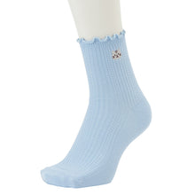 ふくふくにゃんこ メロウ刺繍クルーソックス