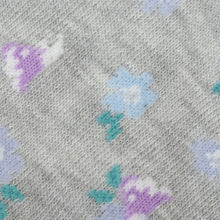 ふくふくにゃんこ 花柄刺繍ショートソックス