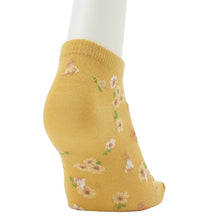 ふくふくにゃんこ 花柄刺繍ショートソックス