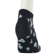 ふくふくにゃんこ 花柄刺繍ショートソックス