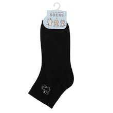 ふくふくにゃんこ ワンポイント 刺繍 アンクル ソックス