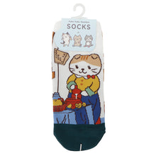 ふくふくにゃんこ 絵画 ソックス