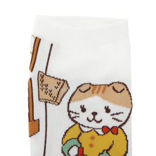 ふくふくにゃんこ 絵画 ソックス