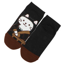 【再入荷】 ふくふくにゃんこ 絵画 ソックス