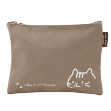 ふくふくにゃんこ  フェイスフラットポーチ