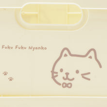ふくふくにゃんこ フェイス折りたためるプラコンテナSサイズ