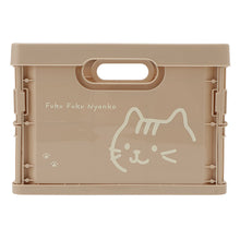 ふくふくにゃんこ フェイス折りたためるプラコンテナMサイズ