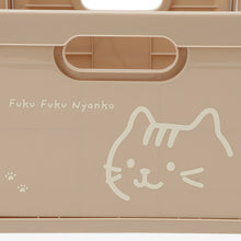 ふくふくにゃんこ フェイス折りたためるプラコンテナMサイズ