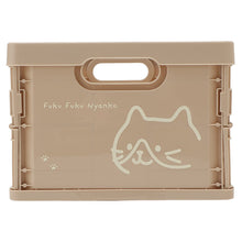 ふくふくにゃんこ フェイス折りたためるプラコンテナMサイズ