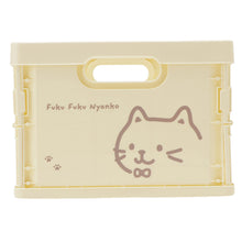 ふくふくにゃんこ フェイス折りたためるプラコンテナMサイズ