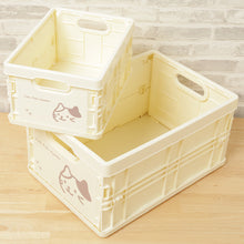 ふくふくにゃんこ フェイス折りたためるプラコンテナSサイズ