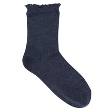 ふくふくにゃんこ 吸湿発熱メロウ刺繍クルーソックス