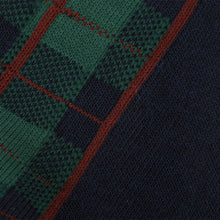 ふくふくにゃんこ チェック刺繍クルーソックス