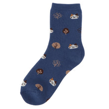 ふくふくにゃんこ こもれびパイルソックス