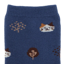 ふくふくにゃんこ こもれびパイルソックス