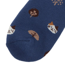 ふくふくにゃんこ こもれびパイルソックス