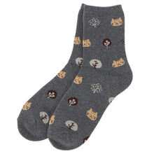 ふくふくにゃんこ こもれびパイルソックス