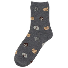 ふくふくにゃんこ こもれびパイルソックス