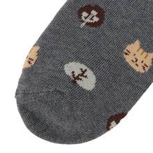 ふくふくにゃんこ こもれびパイルソックス