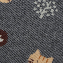 ふくふくにゃんこ こもれびパイルソックス