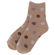 ふくふくにゃんこ こもれびパイルソックス