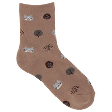 ふくふくにゃんこ こもれびパイルソックス