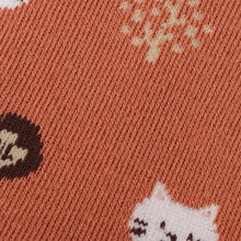 ふくふくにゃんこ こもれびパイルソックス