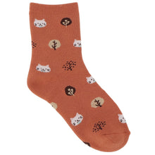 ふくふくにゃんこ こもれびパイルソックス