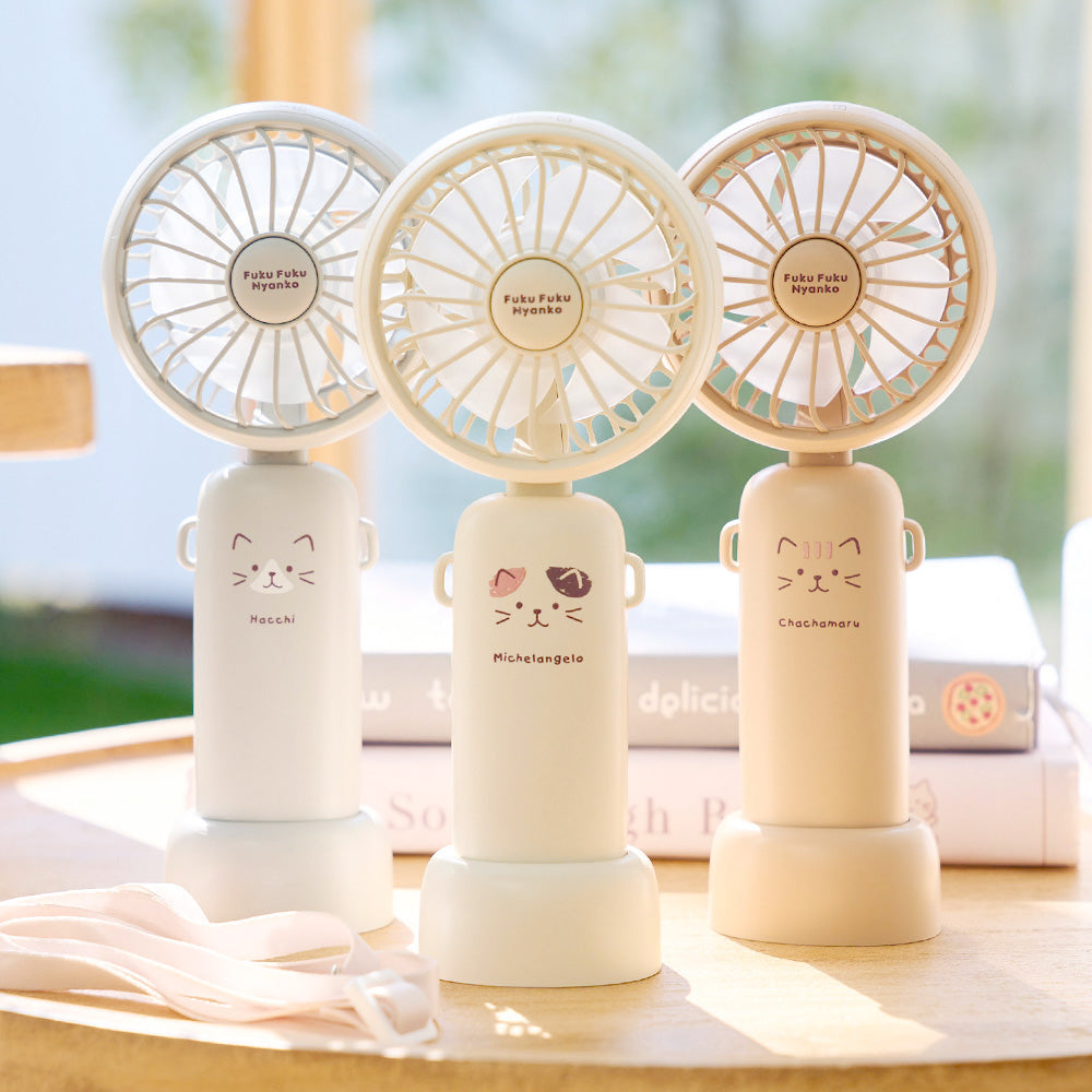 ふくふくにゃんこ 静音3WAYアロマハンディファン– HAPiNS online shop