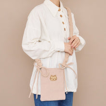 ふくふくにゃんこ コーデュロイスマホショルダー