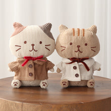 ふくふくにゃんこ コーデュロイおすわりマスコット