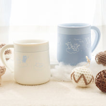 ふくふくにゃんこ ブルーふた付きステンレスマグカップ