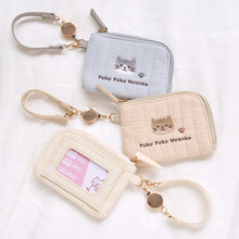 ふくふくにゃんこ コットンリール付きパスケース