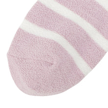 ふくふくにゃんこ ボーダー刺繍モールソックス