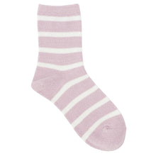 ふくふくにゃんこ ボーダー刺繍モールソックス