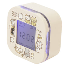 【新柄】ふくふくにゃんこ デジタル回転クロック ver.②